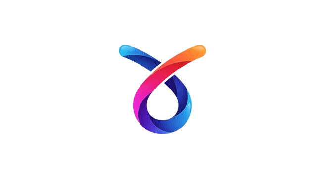Colorful Gradient Infinity Loop Symbol.