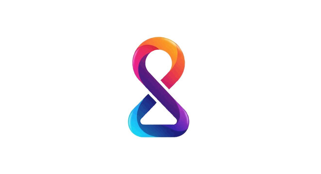 Colorful Gradient Infinity Loop Symbol.