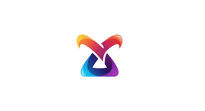 Colorful Gradient Infinity Symbol Logo.
