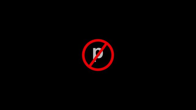 Traffic safety animation of no parking icon,Animated icon, Traffic safety animation of no parking icon, restricted parking,No Parking icon animation with white background.
