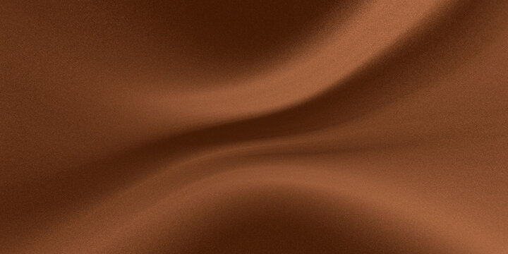 Soft grainy brown gradient texture and elegant drapery wave composition