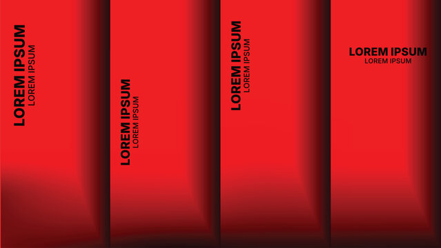 Vibrant red background with lorem ipsum text for design projects