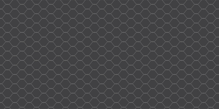 Wire mesh fence isolated on white background. Mesh texture for fishing nets. Seamless black pattern for sportswear or soccer goal, volleyball net, basketball hoop, hockey, athletics.