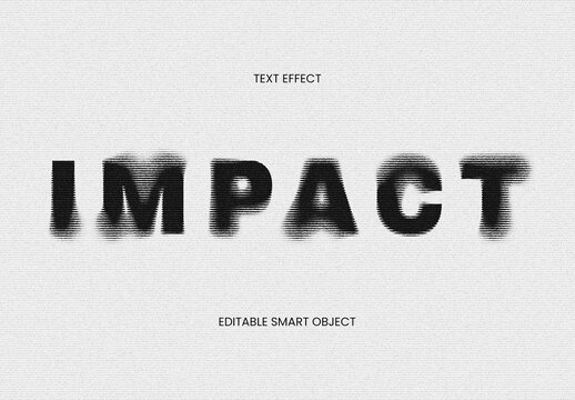 Halftone Text Effect