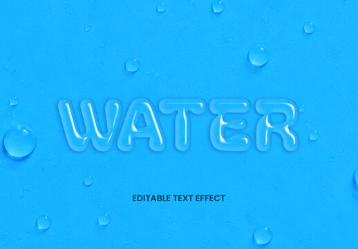 Water Text Effect