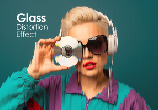 Glass Distortion Photo Effect