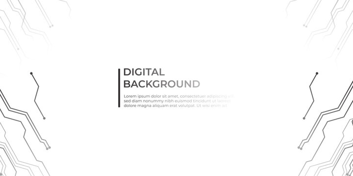 Modern digital background featuring abstract circuit lines and clean typography for tech presentations websites and creative projects