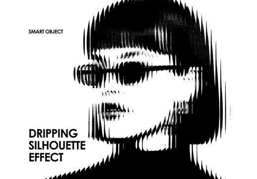 Dripping Silhouette Photo Effect