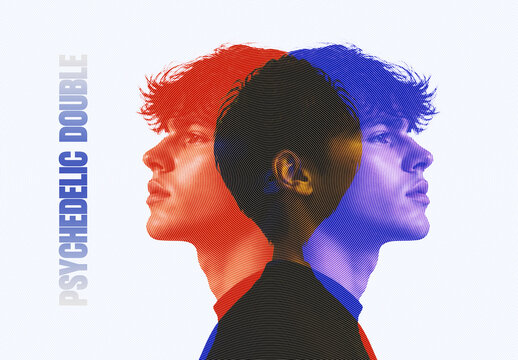 Psychedelic Double Photo Effect