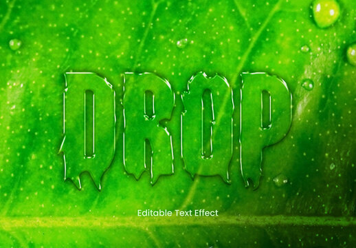 Water Text Effect Template