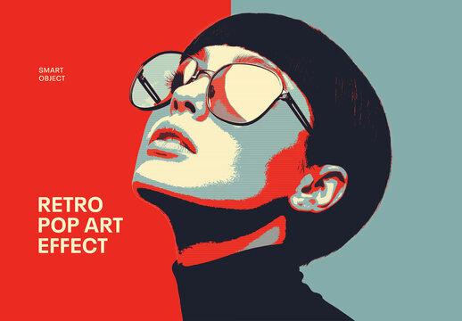 Retro Pop Art Photo Effect