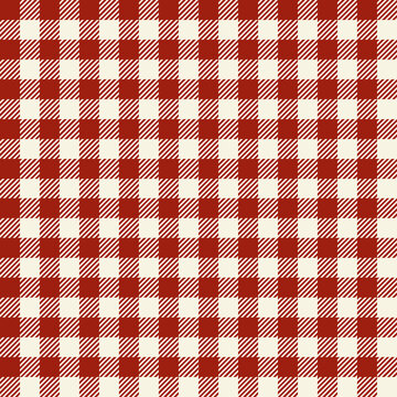 red gingham check pattern seamless background	