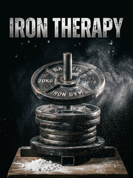 iron therapy wallpaper for gym goer showcasing gym equipment