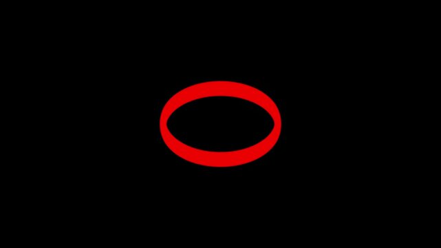 oval ring animation isolated black background seamless loop white glowing oval circle frame motion graphic overlay animation 4k minimal neon ring light effect animation isolated background footage