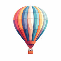 Fototapeta premium Colorful hot air balloon floating high.