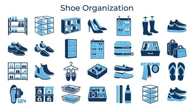 Shoe organization solutions and accessories for neat storage and tidy homes