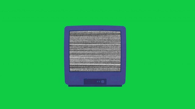 90s Retro TV Static Noise Background &ndash; Analog Television Signal Interference Effect, Bad TV Screen Glitch, Vector Illustration, Transparent Background, 4K