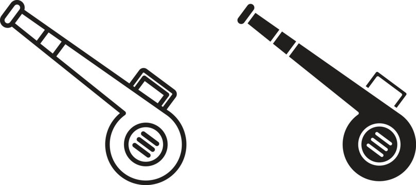 Leaf blower icon for social media, app, and web design. Vector illustration.