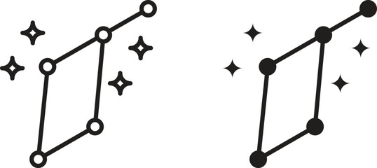 Lyra Constellation icon for social media, app, and web design. Vector illustration. © apon