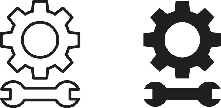 Maintainance icon for social media, app, and web design. Vector illustration.