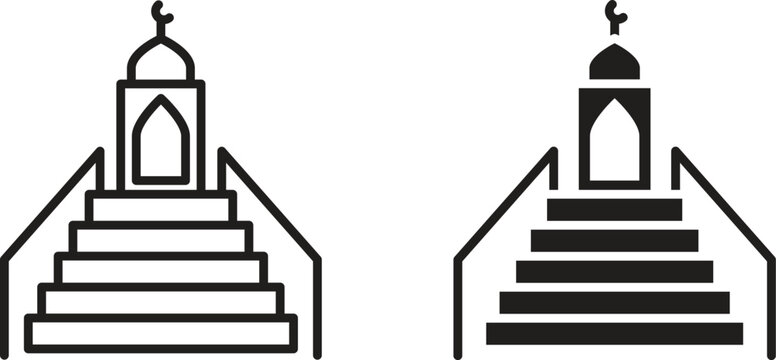 Minbar icon for social media, app, and web design. Vector illustration.
