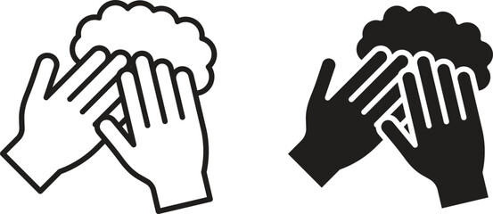 Obraz premium Sanitize hands icon for social media, app, and web design. Vector illustration.