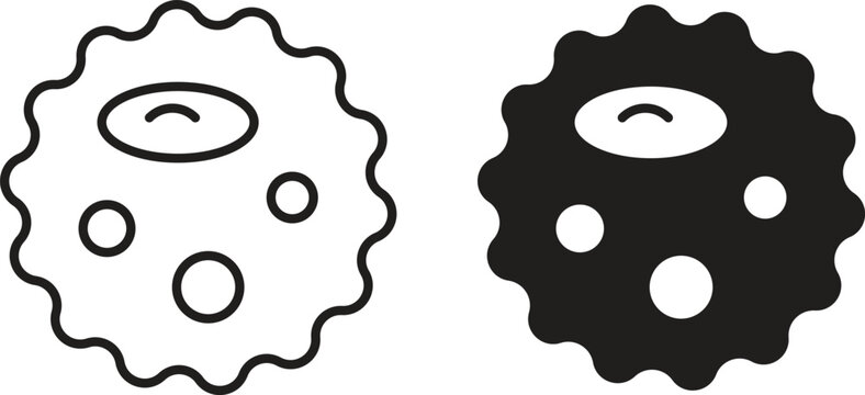 White blood cell icon for social media, app, and web design. Vector illustration.