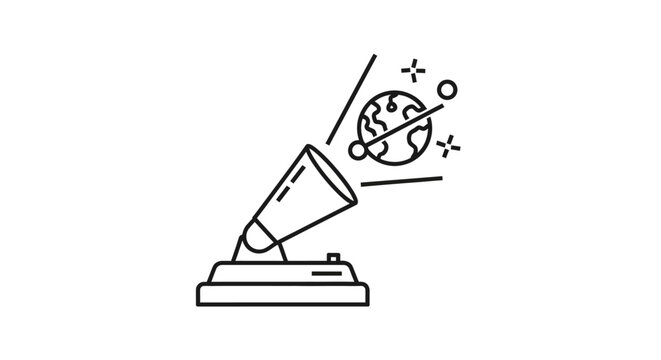 Holographic projector displaying planet earth with stars and light beams