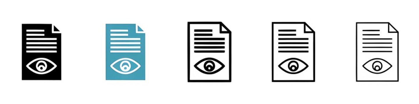 Watchlist sign set for UI designs. Thin line customizable illustration. Contour symbol. Vector isolated outline drawing. Editable stroke
