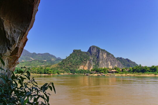 View from Pak Ou Caves in laos