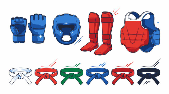 Martial Arts Protective Gear Equipment.