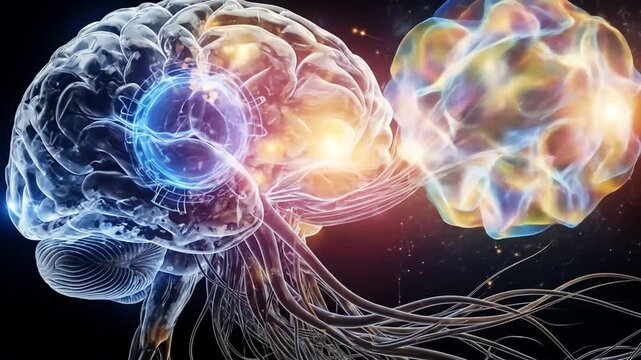 Brain Activity Visualization, Digital Art, Virtual Environment, Conceptual Viewpoint