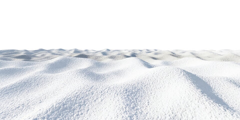Vast snowy landscape with soft rolling hills and fresh white snow during a bright winter day © ZenVectors