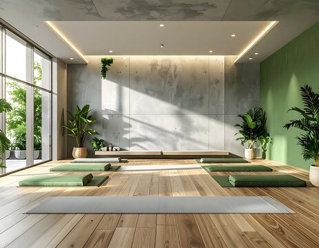 Serene Modern Yoga and Wellness Studio