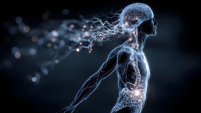 3d rendered illustration of a human skeleton