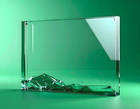 Transparent Display with Green Glass Elements