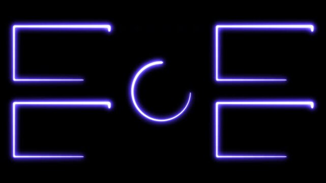 outro for gaming and video channels Youtube End screen animation. neon glowing end screen  animation, glowing neon glowing light.