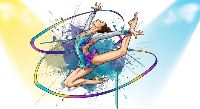 Gymnastic Ribbon Dance.