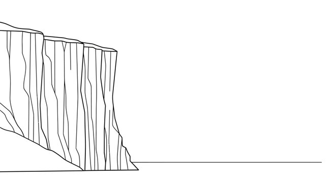 Cliff Rock Formation Geological Structure.