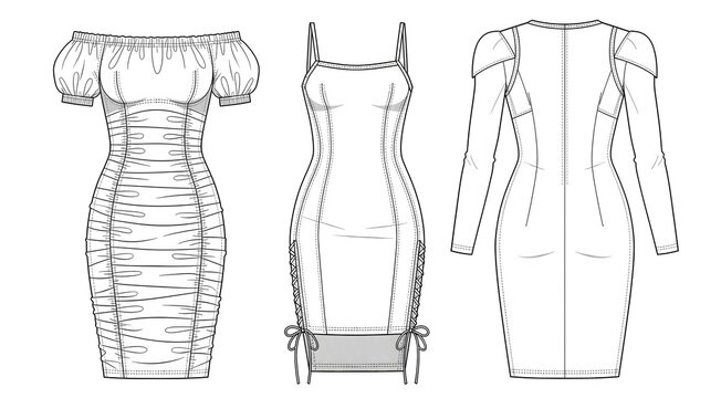 bodycon dress technical drawing Wholesale Cut Out Bodycon Mini Dress – City Goddess