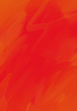 Vibrant Acrylic Brush Strokes Texture in Warm Red and Orange