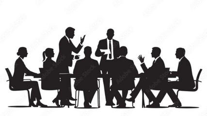 silhouettes of business people © Muhamad Iyan