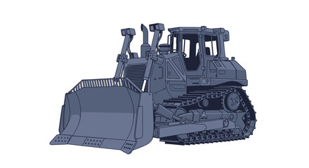 Bulldozer Construction Equipment Heavy Machinery. © Bilal