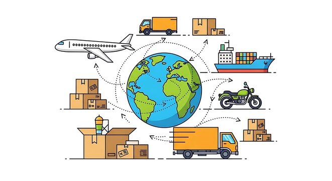 Global logistics network. (1)