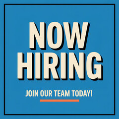 Obraz premium now hiring