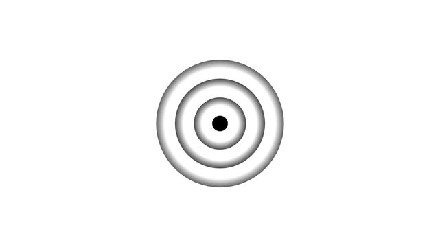 Close-up Animated Eye Opening Wide in Darkness Conceptual 3 D Animation of Human Eye