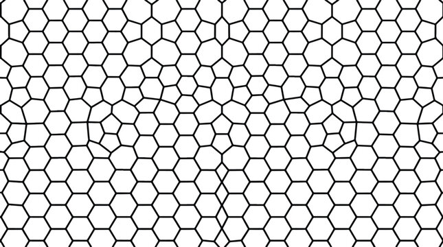Abstract white and black cellular pattern vector illustration seamless background.