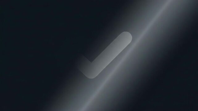 A white checkmark on a black background, conveying confirmation and approval.