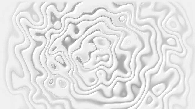 Abstract white liquid motion background, soft organic flowing shapes, minimalist 3 d ripple texture for modern projects
