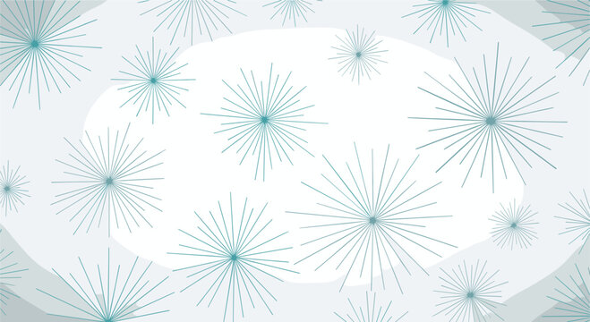 Soft and seamless abstract pattern featuring scattered starburst-like radial lines on a gentle light blue textured background, creating a calm and delicate aesthetic.